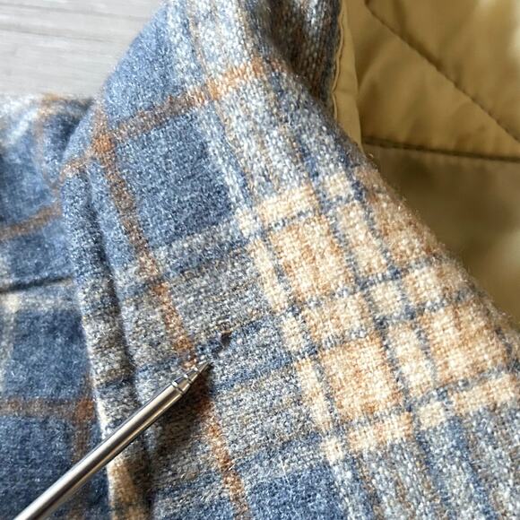 VNTG Pendleton Field Shirt XL 100% Virgin Wool 1960s USA Made Plaid Long Sleeve - Picture 2 of 9